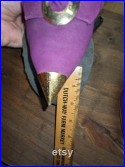 1950s Shoes Flat, Purple Approx. Size 6.5 to 7