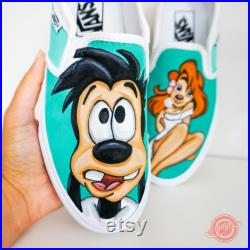 A Goofy Movie Slip on Vans featuring Max and Roxanne