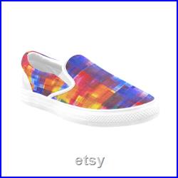 Abstract Beauty Slip-on Canvas Women's Shoes (Model 019)