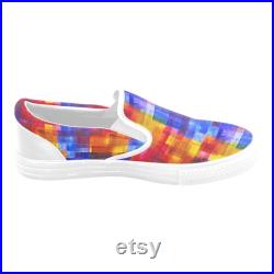 Abstract Beauty Slip-on Canvas Women's Shoes (Model 019)