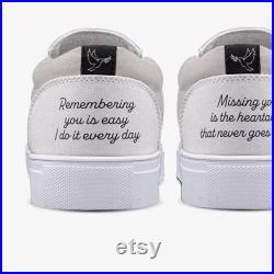 Add Picture of Loved One to Custom Shoe, Personalized Shoes, Slip On Shoes