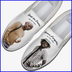 Add Picture of Loved One to Custom Shoe, Personalized Shoes, Slip On Shoes