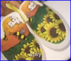 Adult Custom Shoe Vans Slip On Paint on shoes. Child Adult size shoes, Hand-Painted. Unisex Price of shoe included,Gift. Made in US.