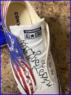 American flag with WE THE PEOPLE. Hand painted converse