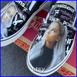 Ariana Grande Custom Slip On Vans