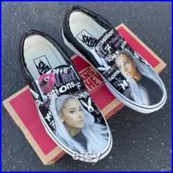 Ariana Grande Custom Slip On Vans