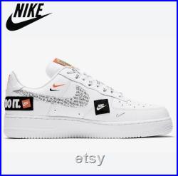 Authentic Nike Air Force 1 Low AF1 One Just Do It White Women Men Skateboarding Shoes Comfortable Sports Sneakers Trainers