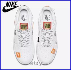 Authentic Nike Air Force 1 Low AF1 One Just Do It White Women Men Skateboarding Shoes Comfortable Sports Sneakers Trainers