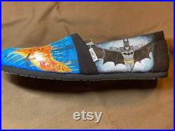 Batman Inspired Custom Shoes, Vans, Toms, Converse
