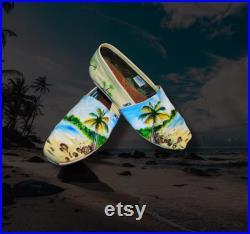 Beach inspired slip-on shoes