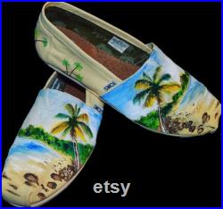 Beach inspired slip-on shoes