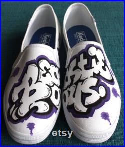Beastie Boys Custom Shoes Slip-ons Vans Nike Airwalks Keds Graffiti Brooklyn New York Hip-Hop Wild Style