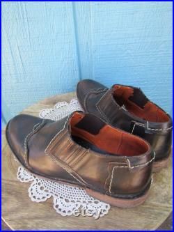 Bed Stu Loafers Leather Slip On Vintage Recycled Retro Bench Crafted Awesome Stylish Women's size 11 Medium