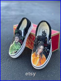 Billie Eilish Custom Sneakers Slip On Vans