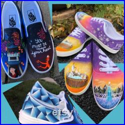 CUSTOM PAINTED SHOES (read item details prior to purchase)
