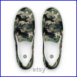 Camo Men's Slip-on Canvas Shoes