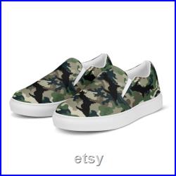 Camo Men's Slip-on Canvas Shoes