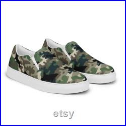 Camo Men's Slip-on Canvas Shoes