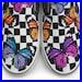 Checkerboard_Colorful_Monarch_Butterfly_Custom_Vans_Brand_Slip_on_Shoes_01_hc