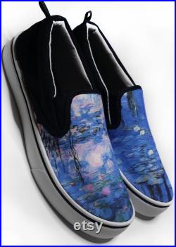 Claude Monet Water Lilies Slip-on Vans Brand Shoes
