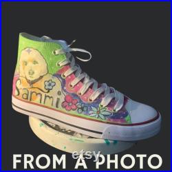 Converse Kid Painted Shoes Walk in style with these customized sneakers