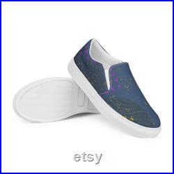 Cosmic Rhythm Men s slip-on canvas shoes