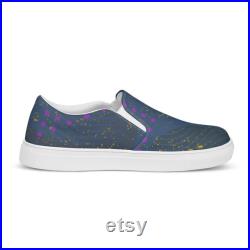 Cosmic Rhythm Men s slip-on canvas shoes