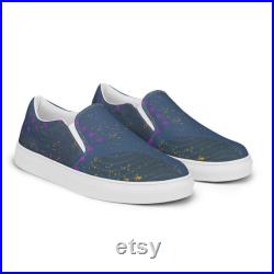 Cosmic Rhythm Men s slip-on canvas shoes