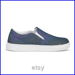 Cosmic Rhythm Men s slip-on canvas shoes