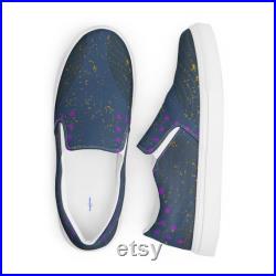 Cosmic Rhythm Men s slip-on canvas shoes