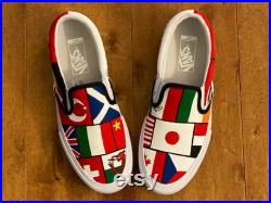 Country flag shoes