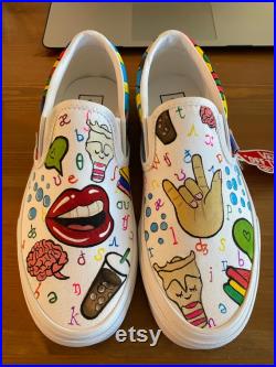 Create your own custom shoes, hand-painted custom shoes