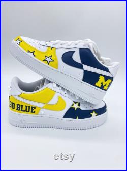 Custom College university themed, made to order, Nike Air Force 1 s
