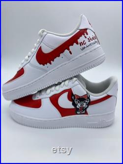 Custom College university themed, made to order, Nike Air Force 1 s