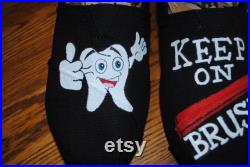 Custom Dentist Tom Shoes Keep on Brushing for Happy Teeth. sorry sold size 5.5 us, size 36 uk