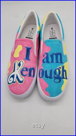 Custom Hand Painted Barbie . I am Kenough shoes