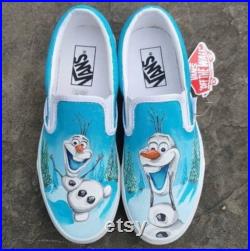 Custom Hand Painted Frozen Olaf Shoes