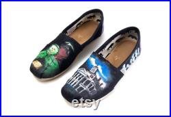 Custom Hand Painted Haunted Mansion Shoes