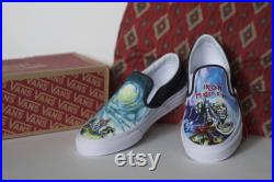 Custom Hand-Painted Iron Maiden Vans Shoes