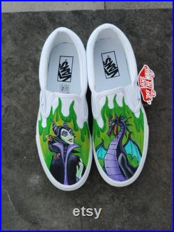 Custom Hand Painted Maleficent shoes