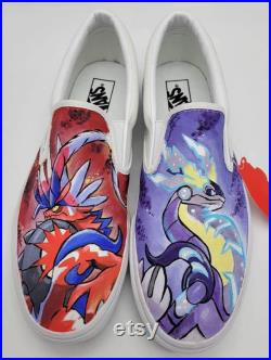 Custom Hand Painted Pokemon scarlet and violet Shoes