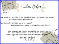 Custom Hand Painted Shoe Orders Made To order Custom Vans Sneakers