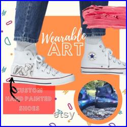 Custom Hand Painted Shoes, Painted Clothing, Converse, Slip ons, Vans