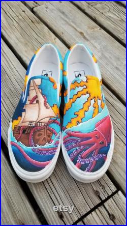 Custom Hand Painted Vans Shoes