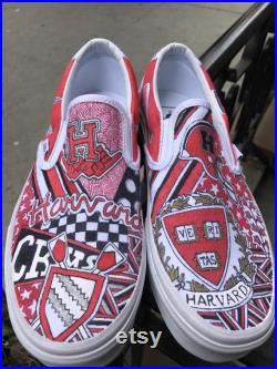 Custom Harvard University Sneakers