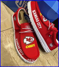 Custom KC Chiefs Hey Dudes