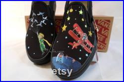 Custom Little Prince Slip-on Vans (Movie Edition)