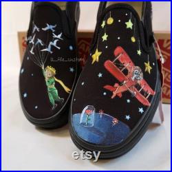Custom Little Prince Slip-on Vans (Movie Edition)