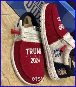 Custom MAGA 2024 Hey Dudes