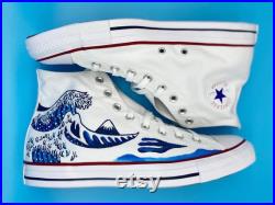 Custom Painted Embroidered Shoes